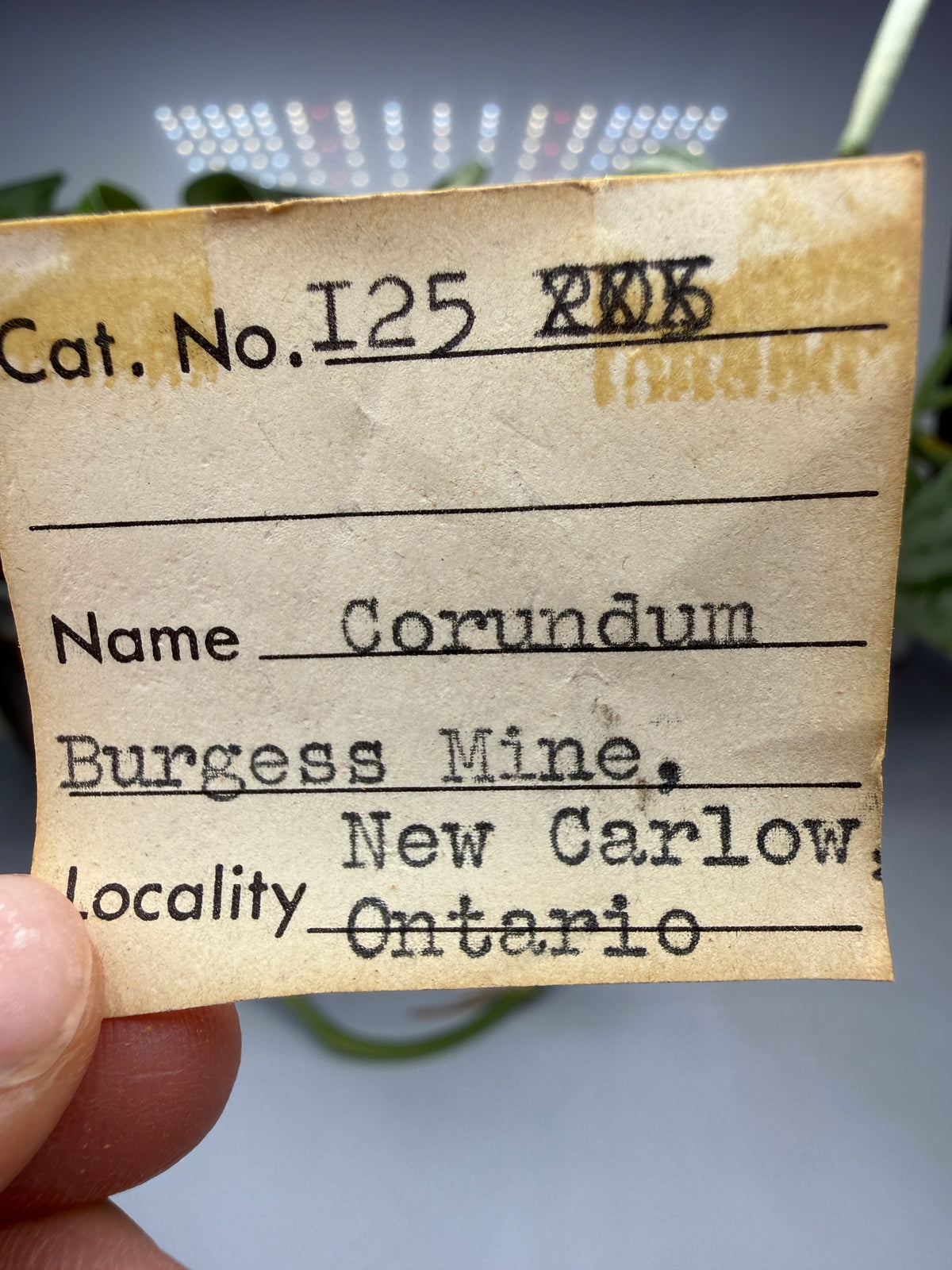 Corundum- Burgess Mine, New Carlow, Hastings County, Ontario, Canada