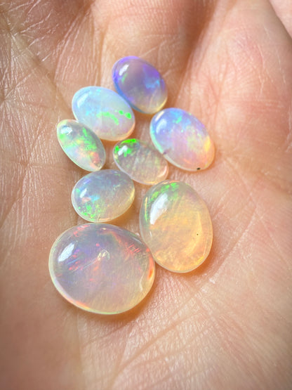Thin Welo Opal Cabochon Parcel – 4.20 Carats Total- Ideal for Doublets, Triplets & Fine Inlay