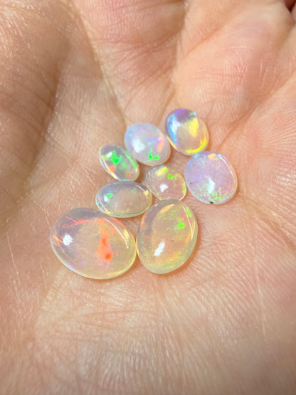 Thin Welo Opal Cabochon Parcel – 4.20 Carats Total- Ideal for Doublets, Triplets & Fine Inlay