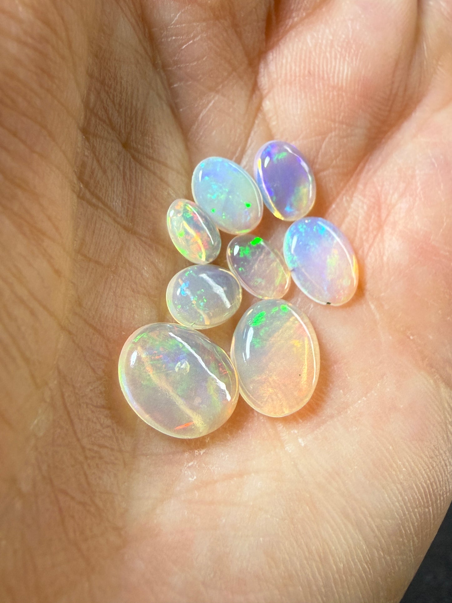 Thin Welo Opal Cabochon Parcel – 4.20 Carats Total- Ideal for Doublets, Triplets & Fine Inlay