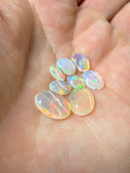 Thin Welo Opal Cabochon Parcel – 4.20 Carats Total- Ideal for Doublets, Triplets & Fine Inlay