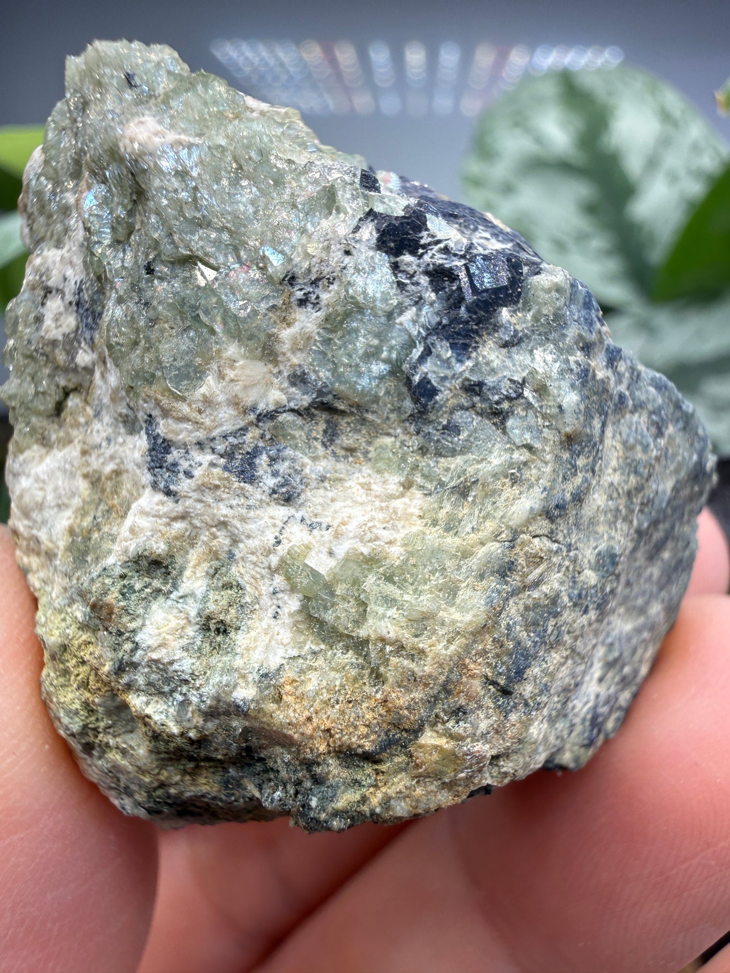 Ludlamite with Vivianite, Fairfieldite & Triphylite- Palermo No. 1 Mine, North Groton, New Hampshire, USA