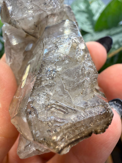 Etched Smoky Quartz, var. 'Crocodile Quartz'- Minas Gerais, Brazil