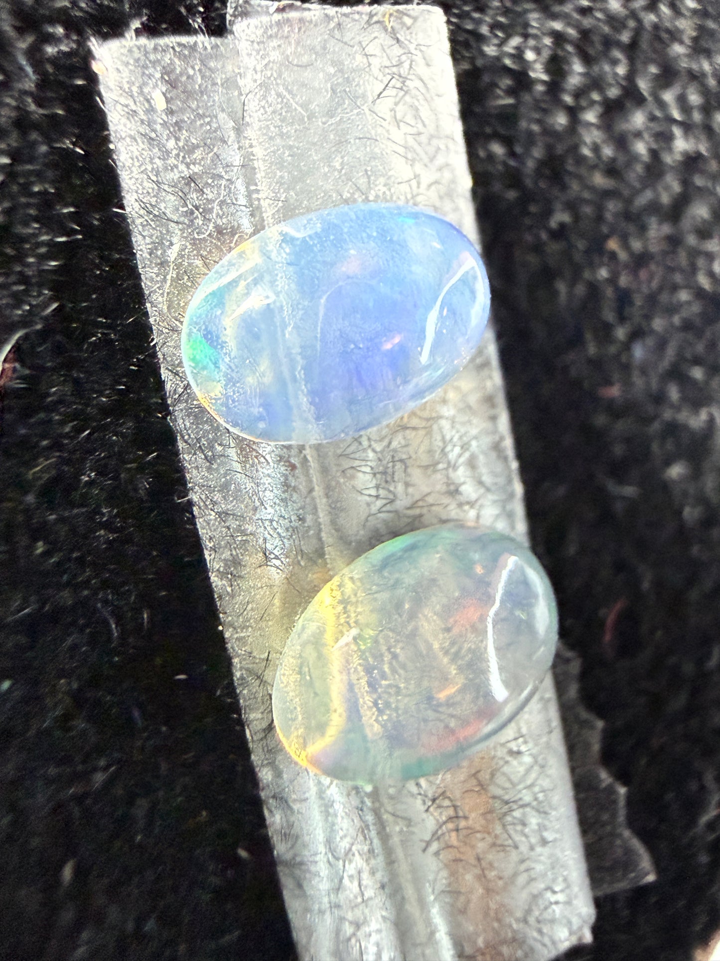 Matched Pair Natural Welo Opal Cabochon 6x4x2mm, 0.55ct total- Broadflash