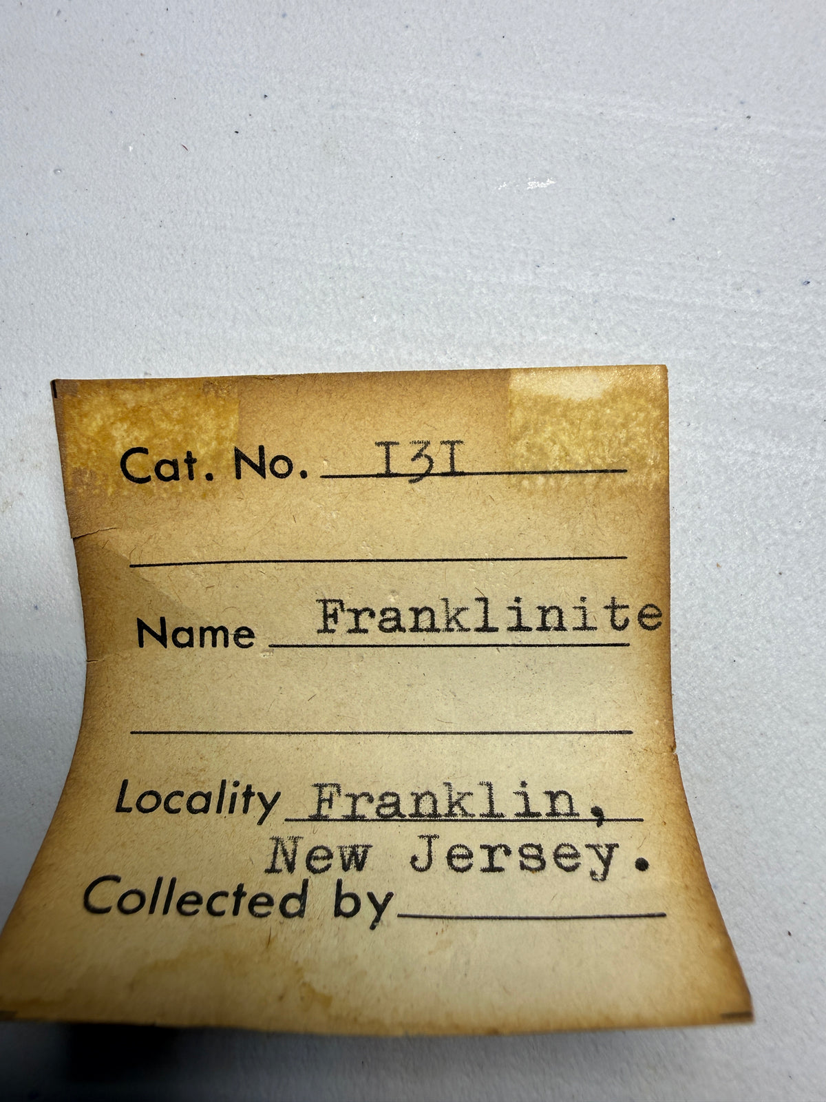 Franklinite- Franklin, Franklin Mining District, Sussex County, New Jersey, USA