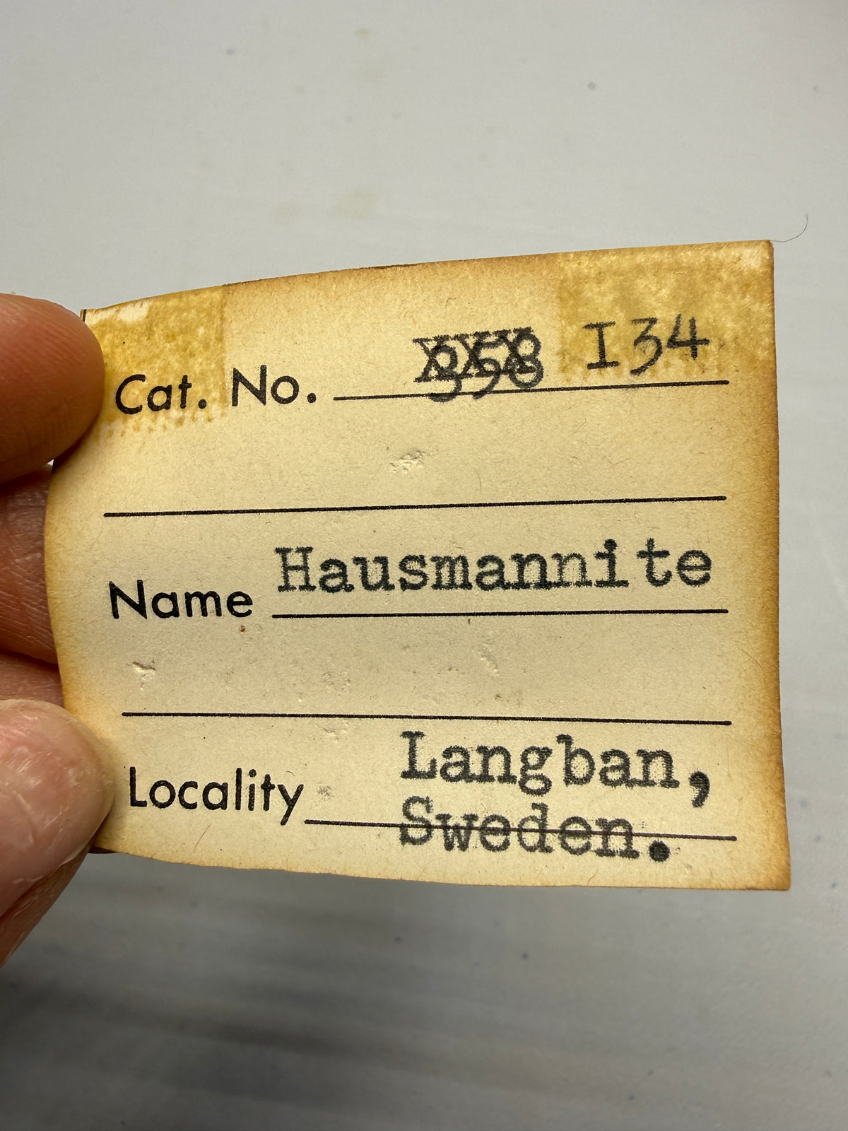 Hausmannite (Botryoidal)- Långban, Filipstad Municipality, Värmland County, Sweden