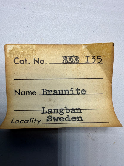 Braunite- Långban, Filipstad Municipality, Värmland County, Sweden