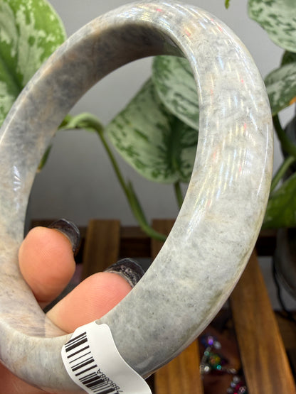 Burmese Jade Bangle – 14mm Wide – 67mm Diameter (Large)