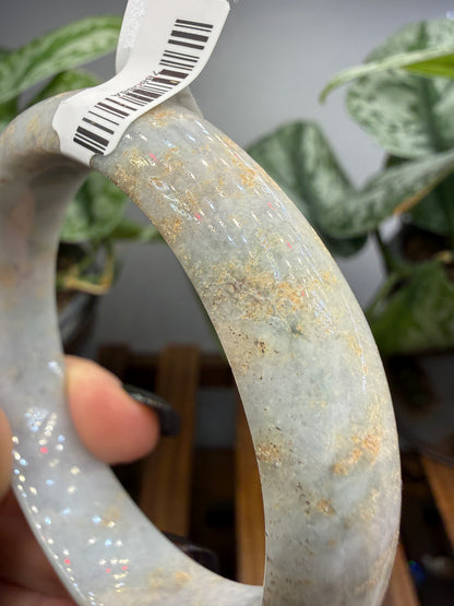 Burmese Jade Bangle – 14mm Wide – 58mm Diameter (Small)