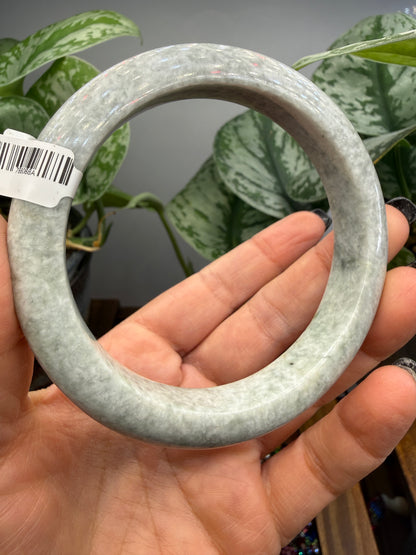Burmese Jade Bangle – 14mm Wide – 67mm Diameter (Large)