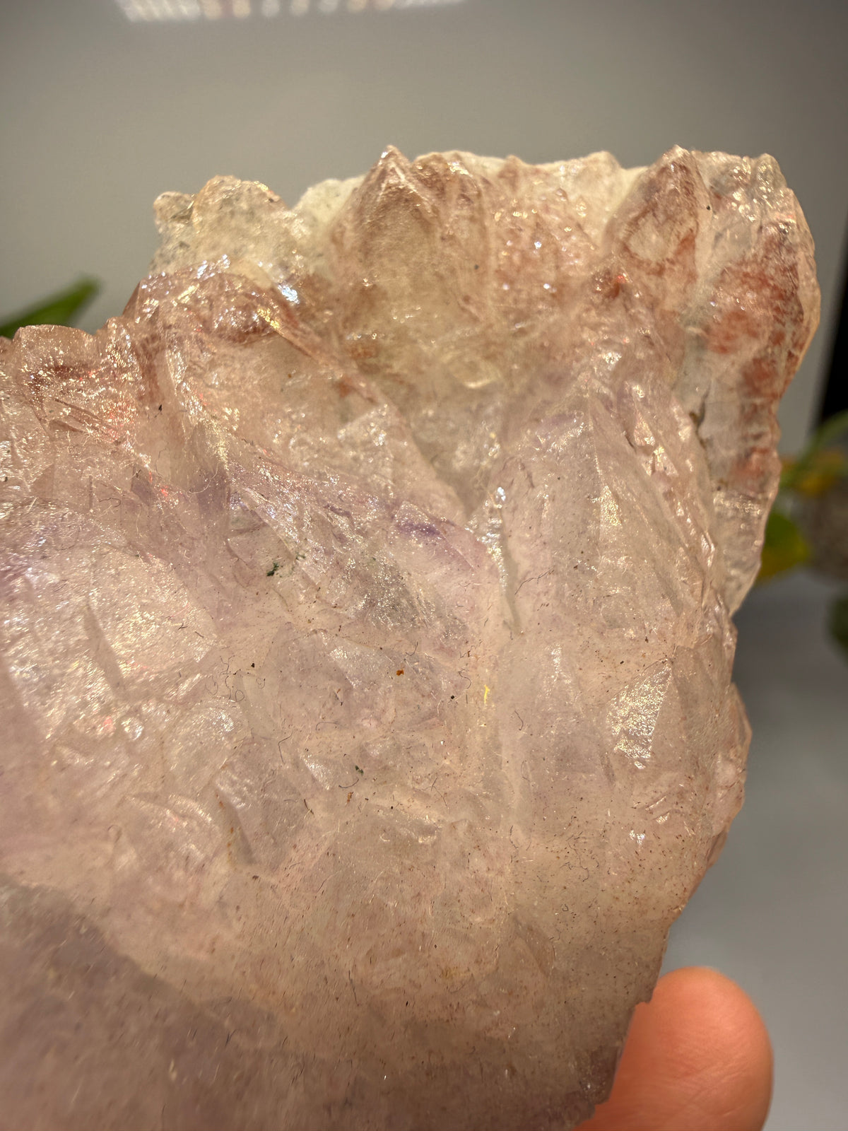 Amethyst Flower (Quartz), Calcite, Celadonite- Iraí, Alto Uruguai Region, Rio Grande do Sul, Brazil