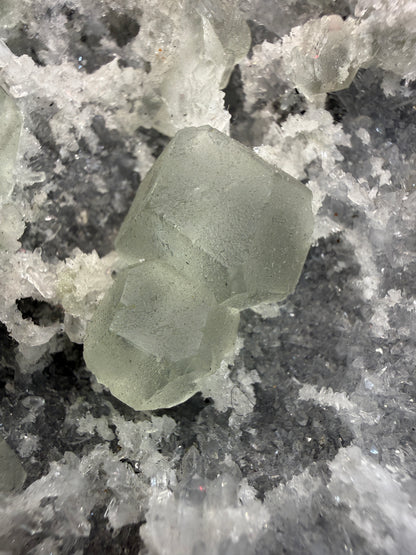 Fluorite with Quartz- Hexigten Banner, Chifeng, Inner Mongolia, China