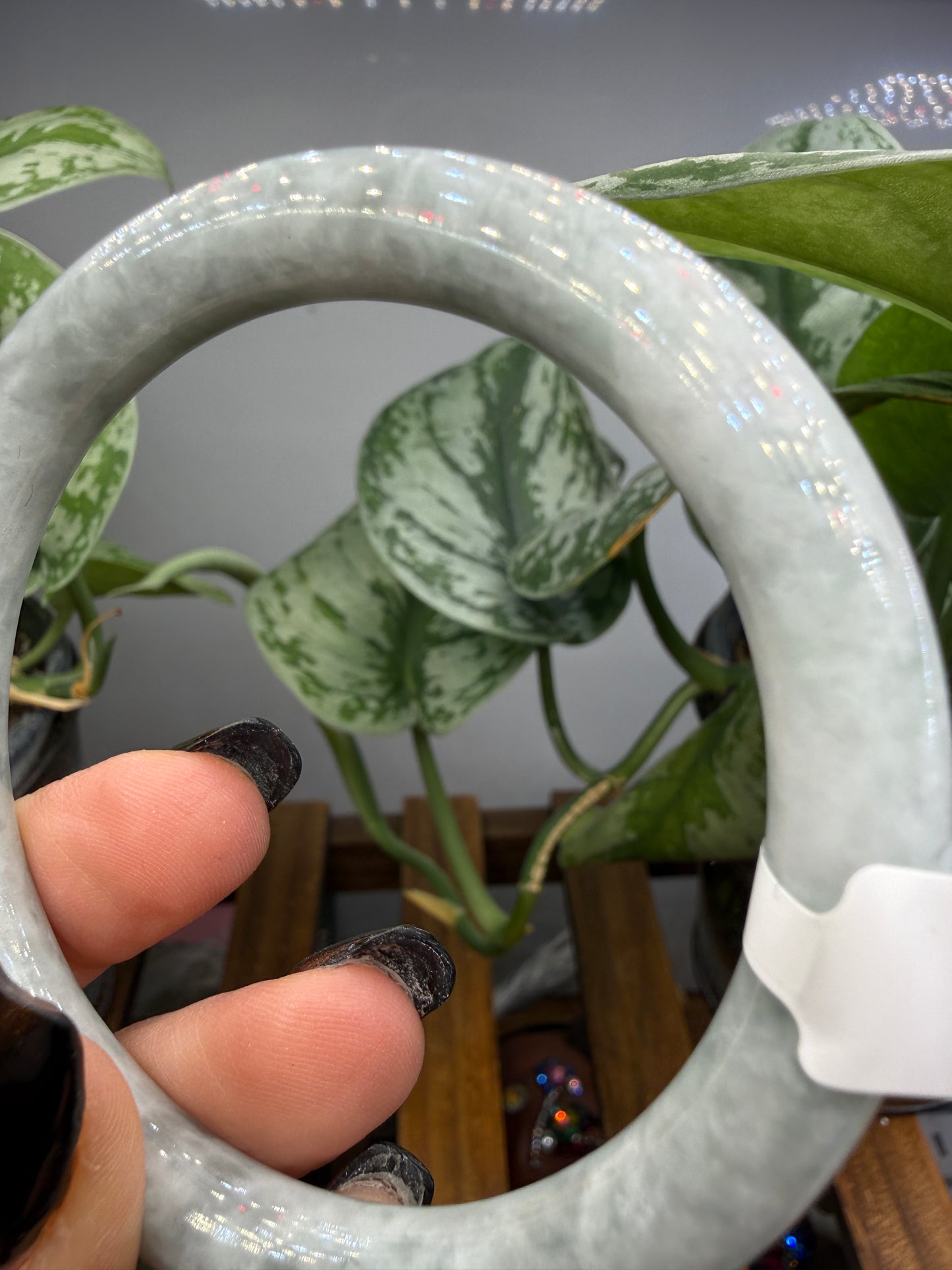 Burmese Jade Bangle – 8mm Wide – 60mm Diameter (Medium)