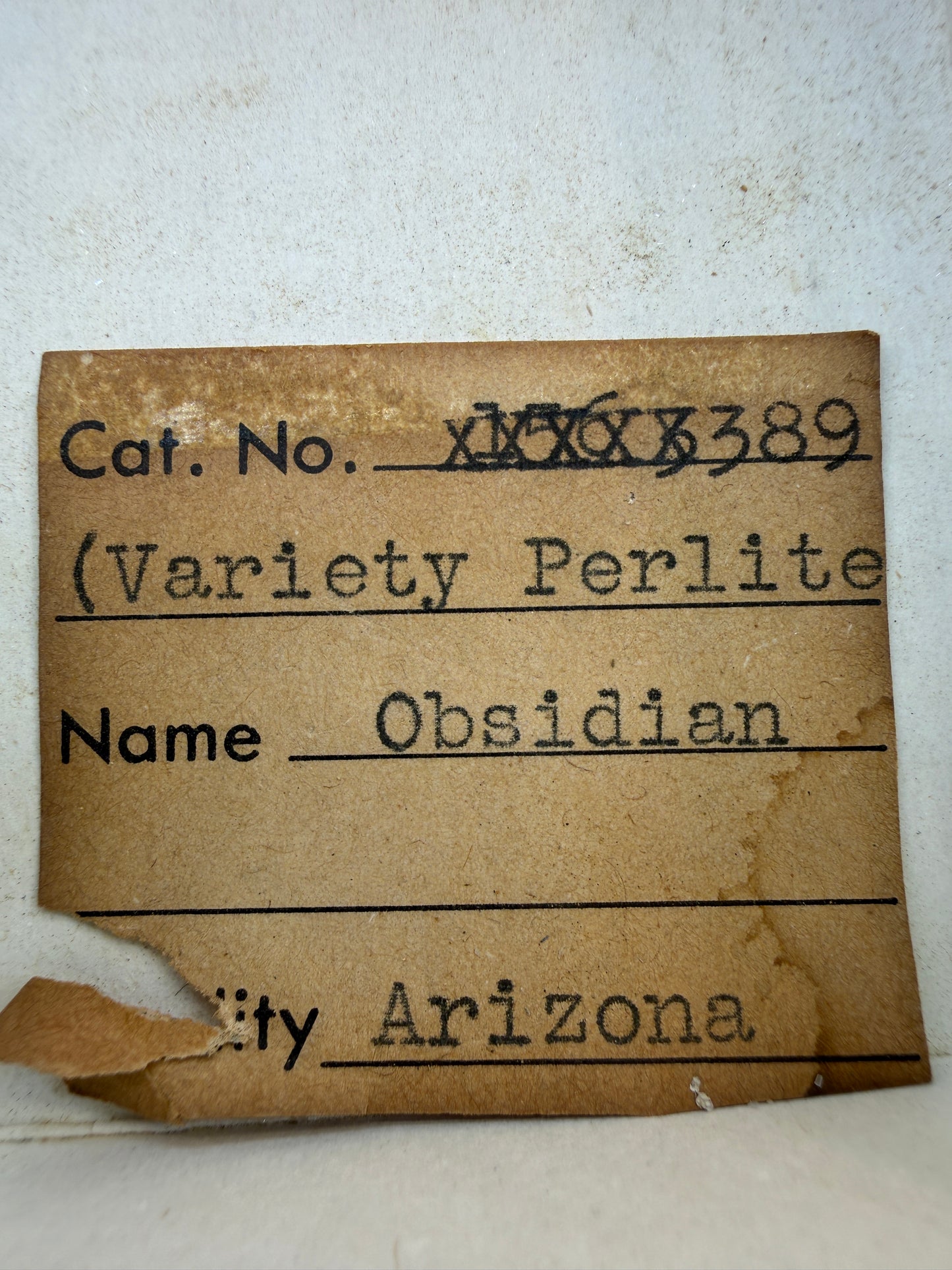 Obsidian var. Perlite- Arizona, USA