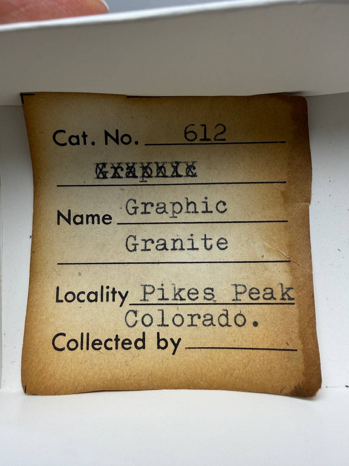Graphic Granite (Quartz and Feldspar)- Pikes Peak area, El Paso County, Colorado, USA