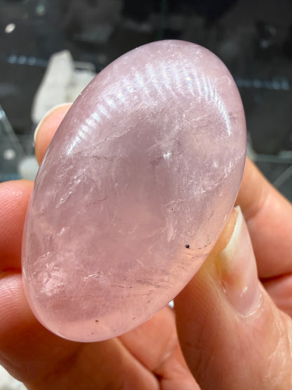 Rose Quartz Palm Stone- Brazil