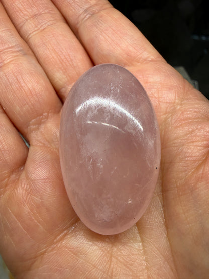 Rose Quartz Palm Stone- Brazil