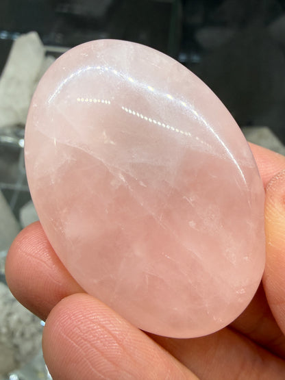 Rose Quartz Palm Stone- Brazil