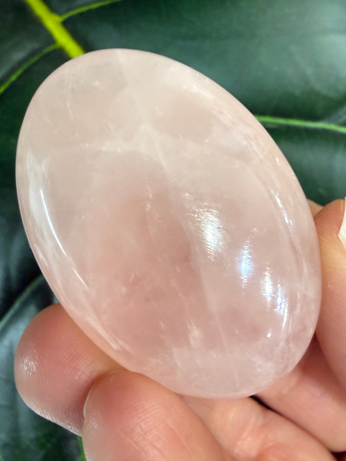Rose Quartz Palm Stone- Brazil