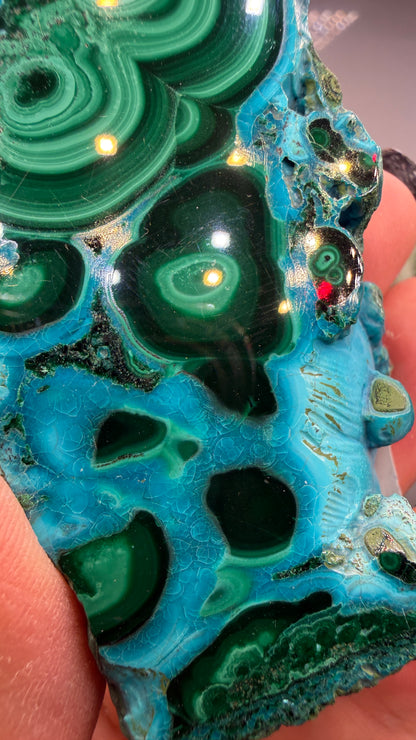 Malachite, Chrysocolla ("Malacholla")- Democratic Republic of the Congo (Slab)