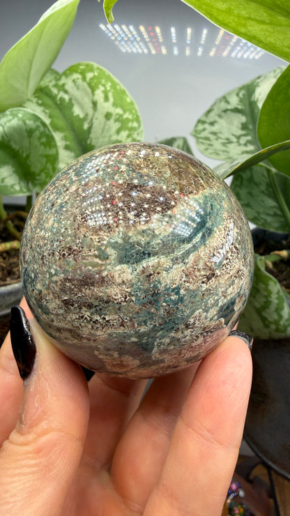 Orbicular Rhyolite Sphere- 2.5" inches- Mexico