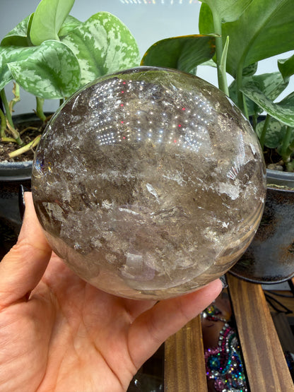 Smoky Quartz Sphere- 4.5" inches- Minas Gerais