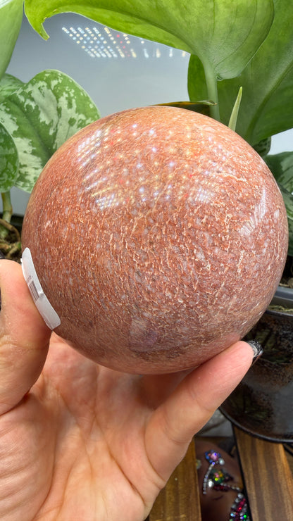 Rhodonite Sphere- 3.5" inches- Tanzania