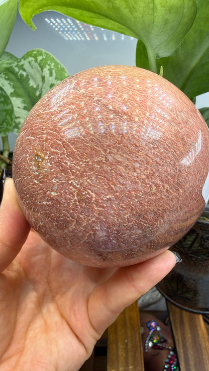 Rhodonite Sphere- 3.5" inches- Tanzania