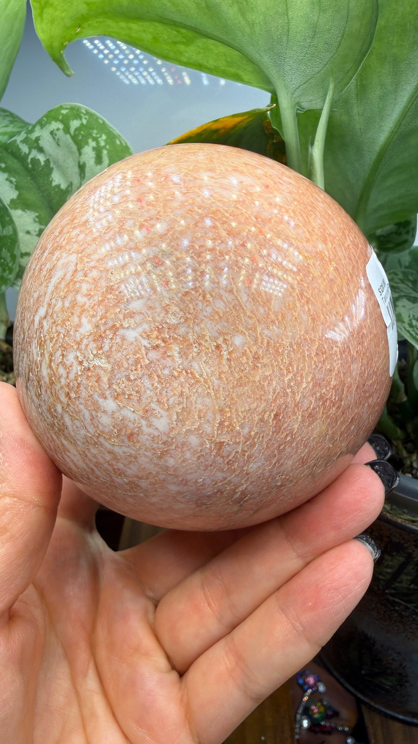 Rhodonite Sphere- 3.5" inches- Tanzania