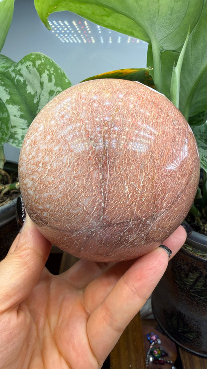 Rhodonite Sphere- 3.5" inches- Tanzania