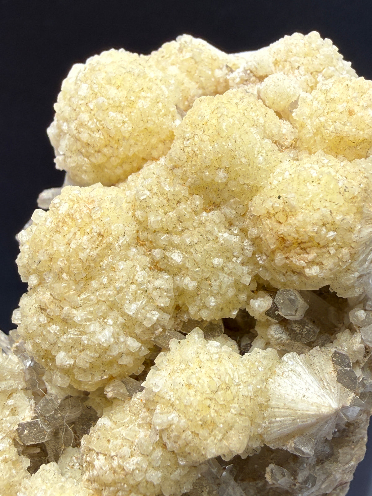 Wavellite on Quartz- Siglo Veinte Mine, Llallagua, Rafael Bustillo Province, Potosí, Bolivia