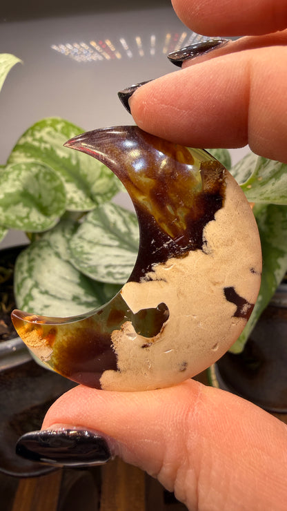 Amber Moon Polished Crystal- Indonesia