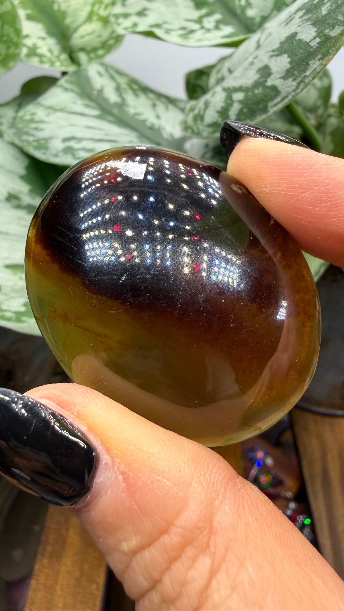 Amber Worry Stone- Indonesia
