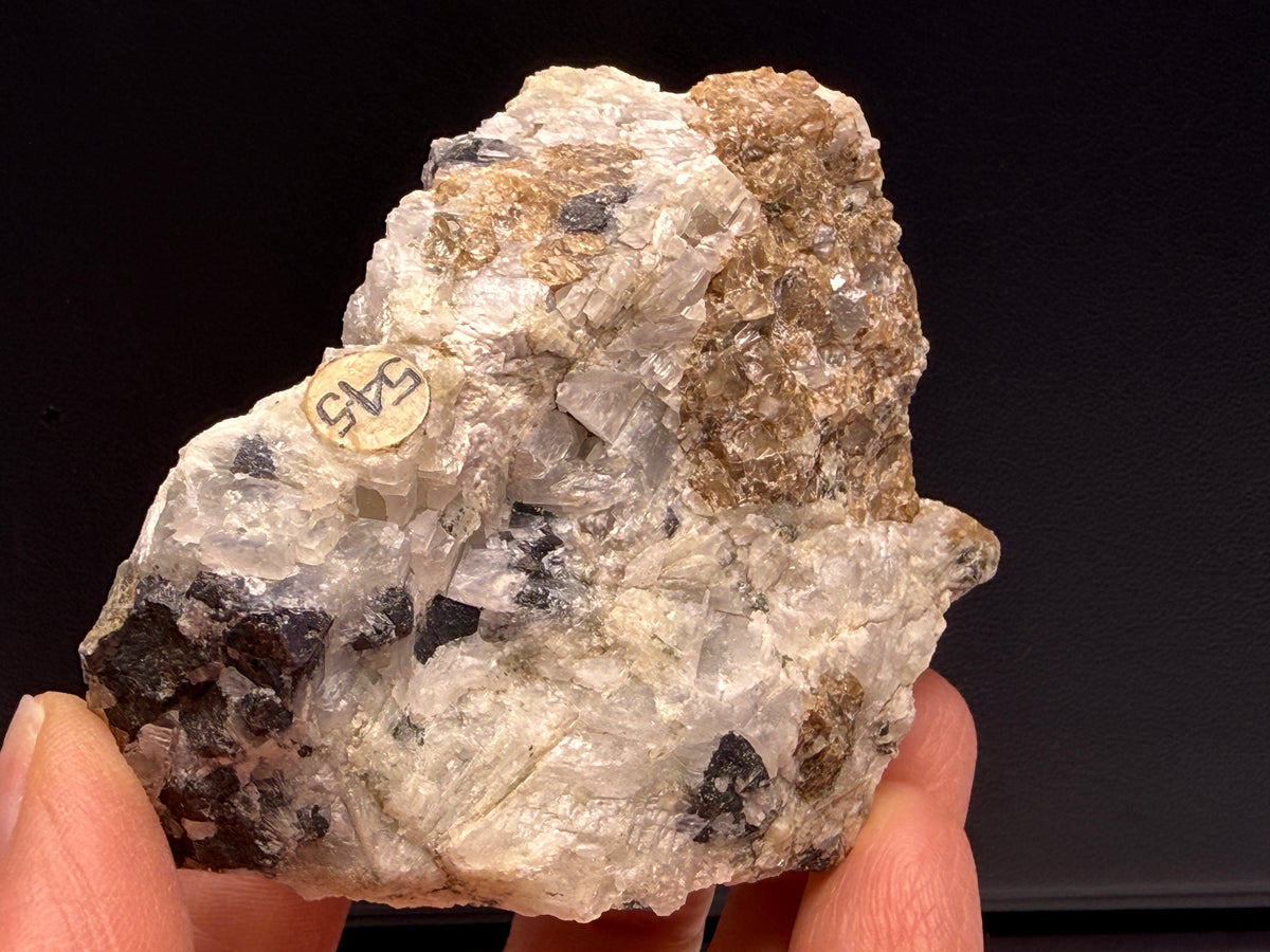 Apatite, Monticellite in Calcite- Magnet Cove, Hot Spring County, Arkansas, USA