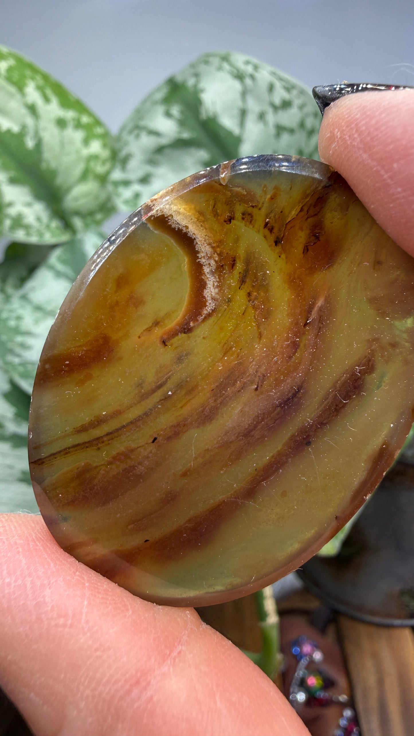 Amber Worry Stone- Indonesia