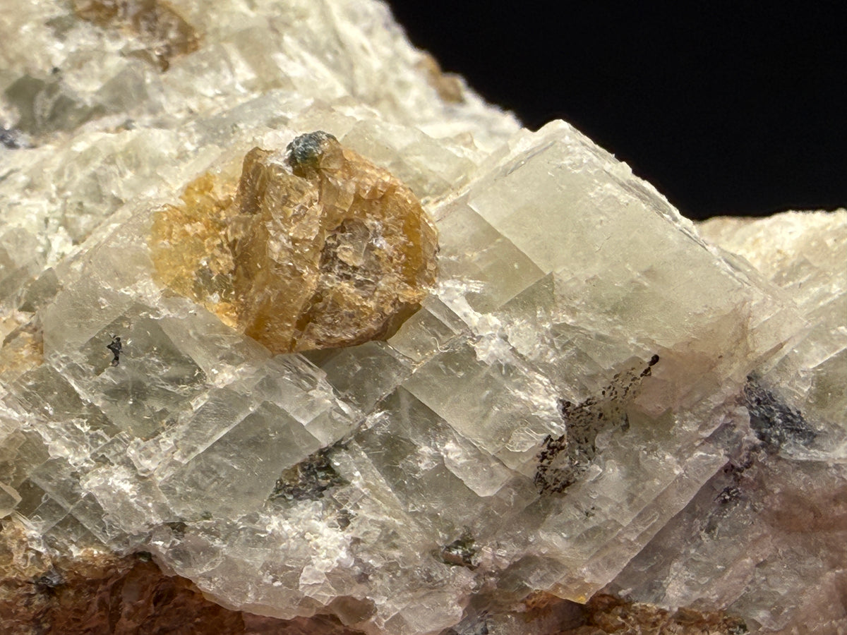 Apatite, Monticellite in Calcite- Magnet Cove, Hot Spring County, Arkansas, USA