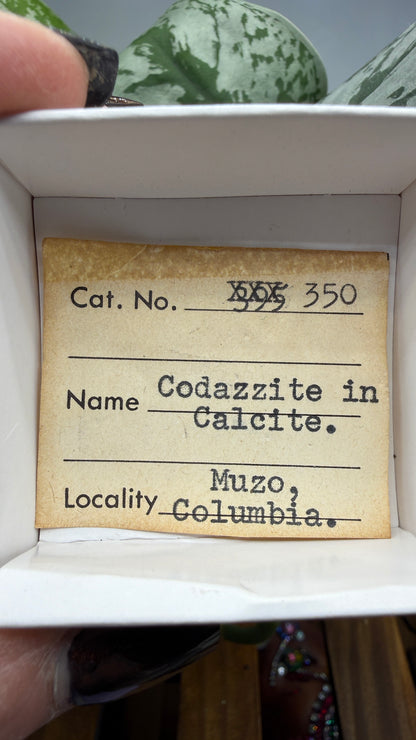 Calcite, Ankerite (Historic: Codazzite)- Muzo, Colombia