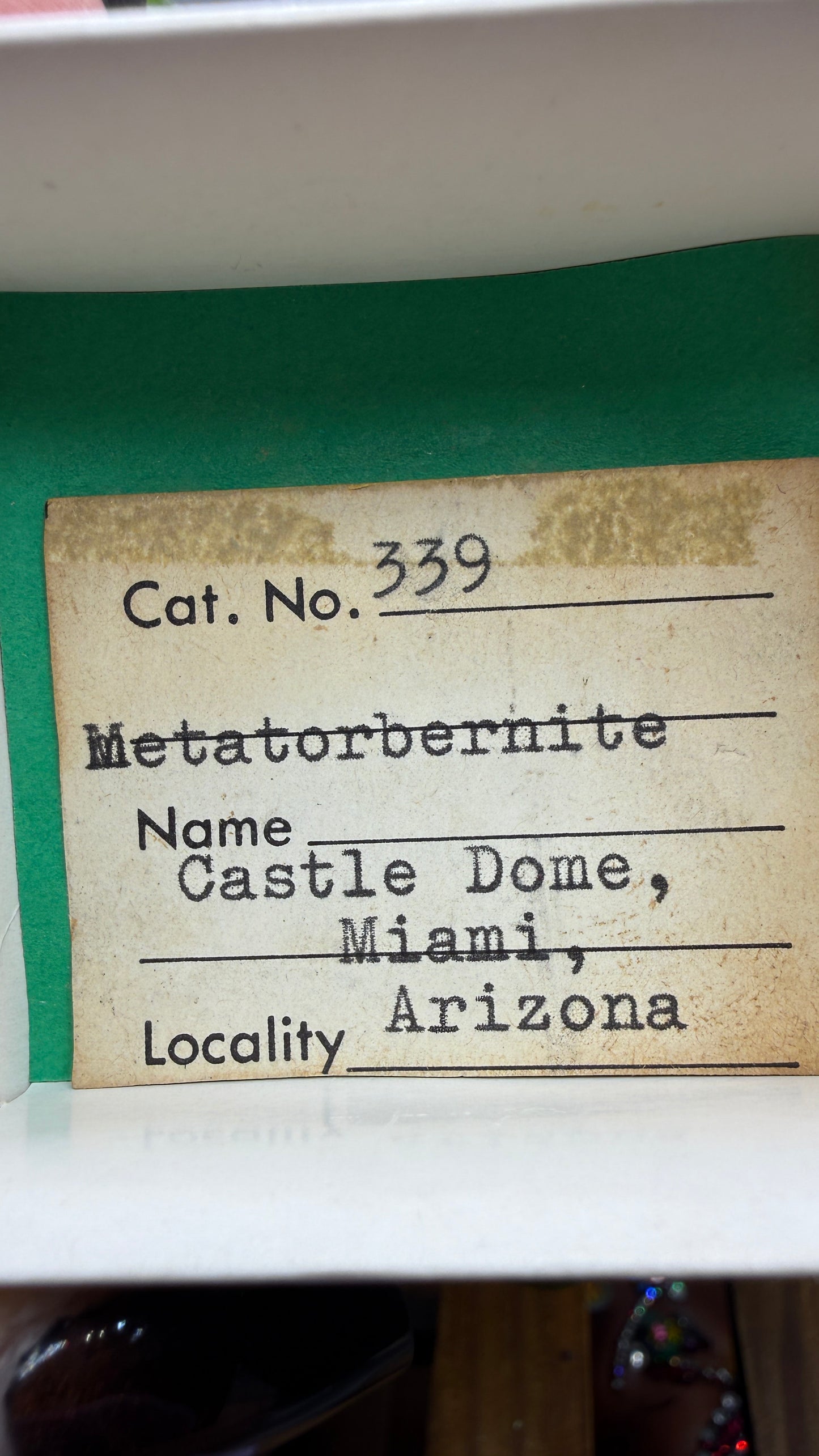 Metatorbernite- Castle Dome, Miami, Arizona