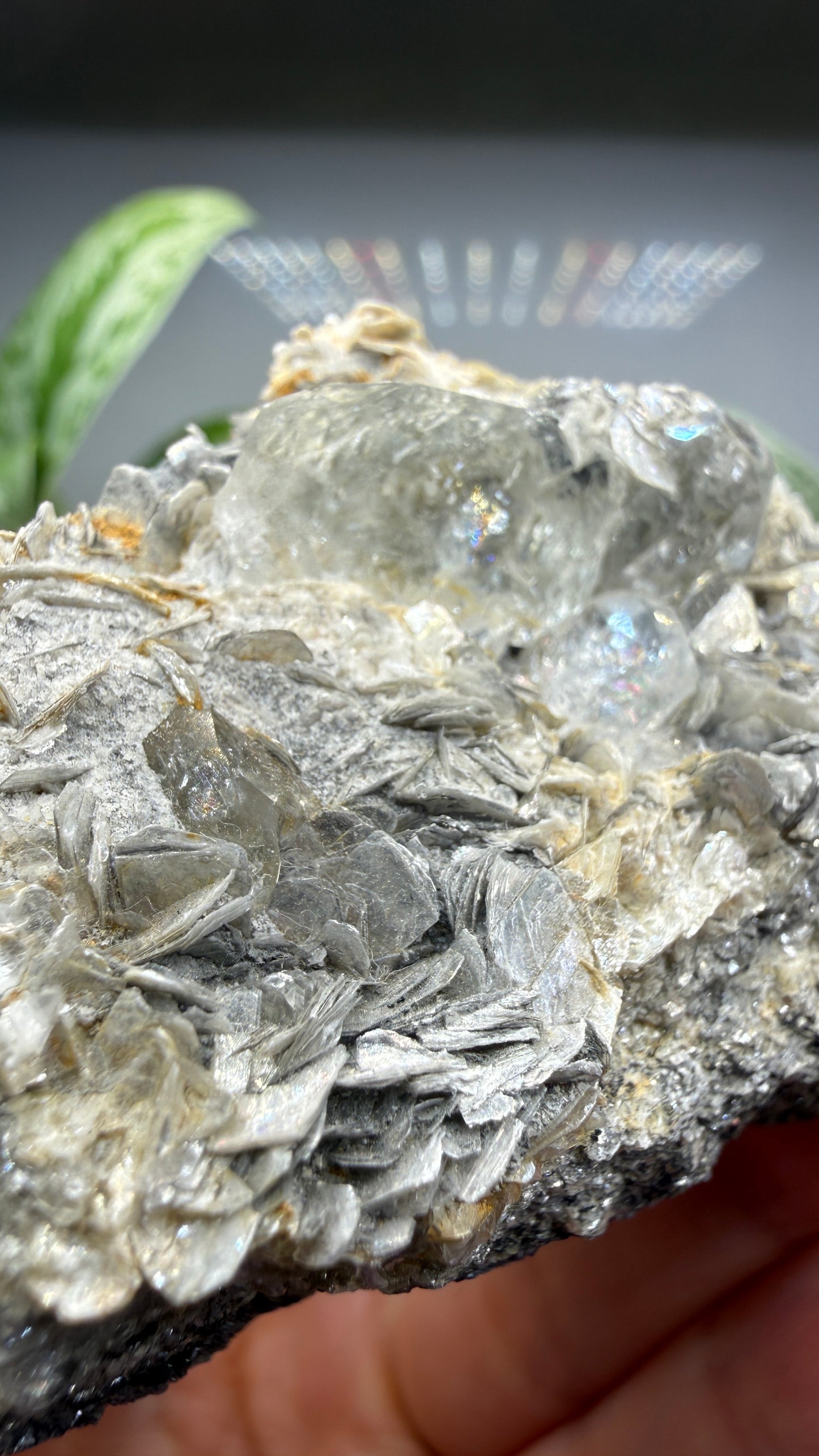 Aquamarine on Muscovite- Pingwu beryl mine, Mt Xuebaoding, Pingwu Co, Sichuan, China