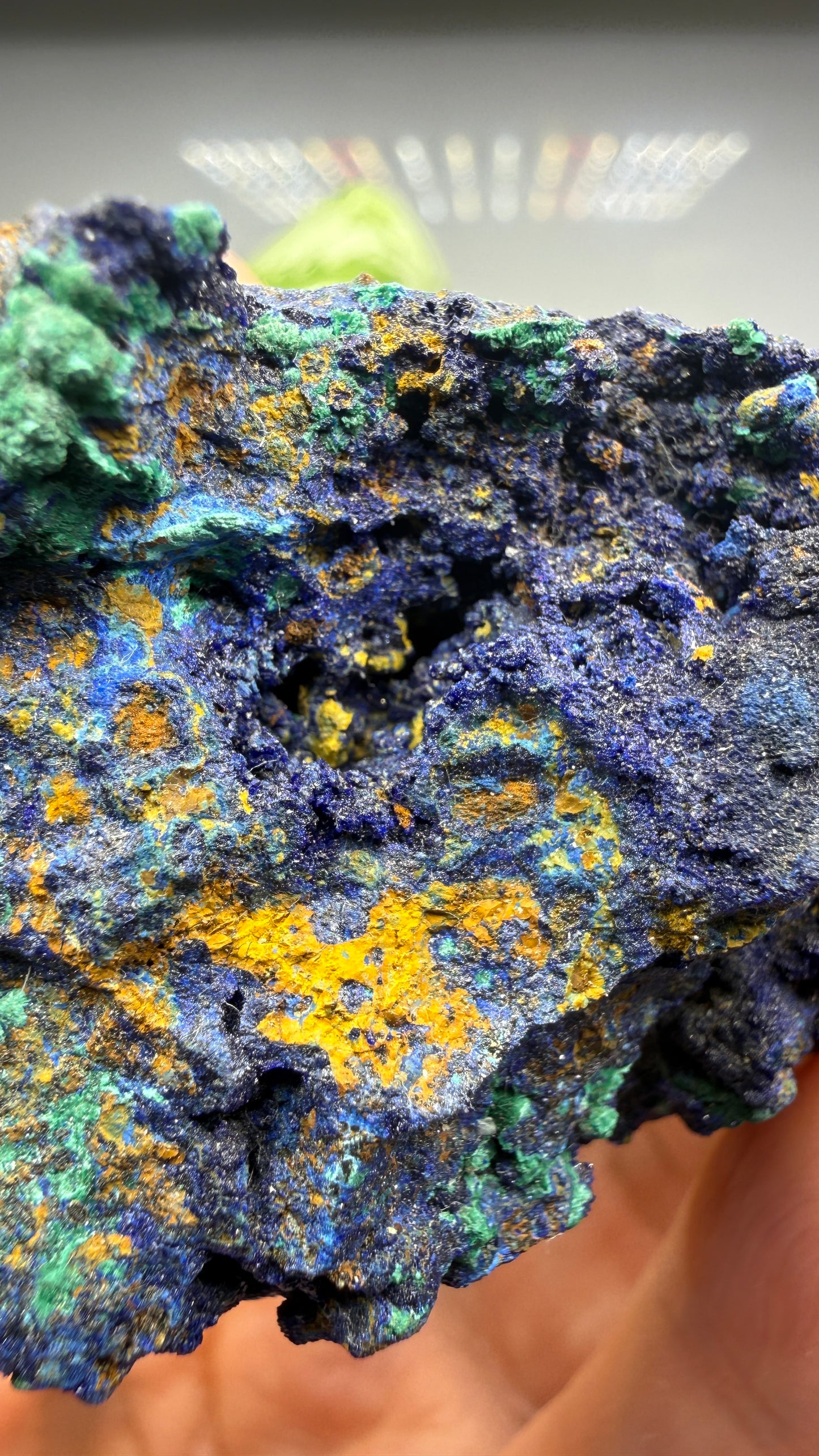 Azurite, Malachite- Morenci Mine, Morenci, Greenlee County, Arizona, USA