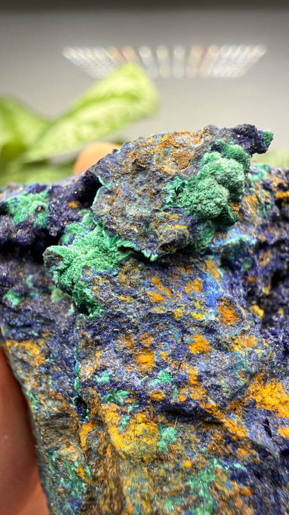 Azurite, Malachite- Morenci Mine, Morenci, Greenlee County, Arizona, USA