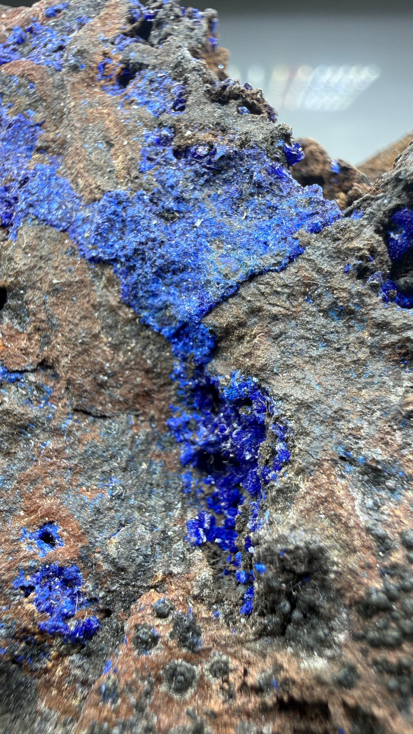 Azurite- Morenci Mine, Morenci, Greenlee County, Arizona, USA
