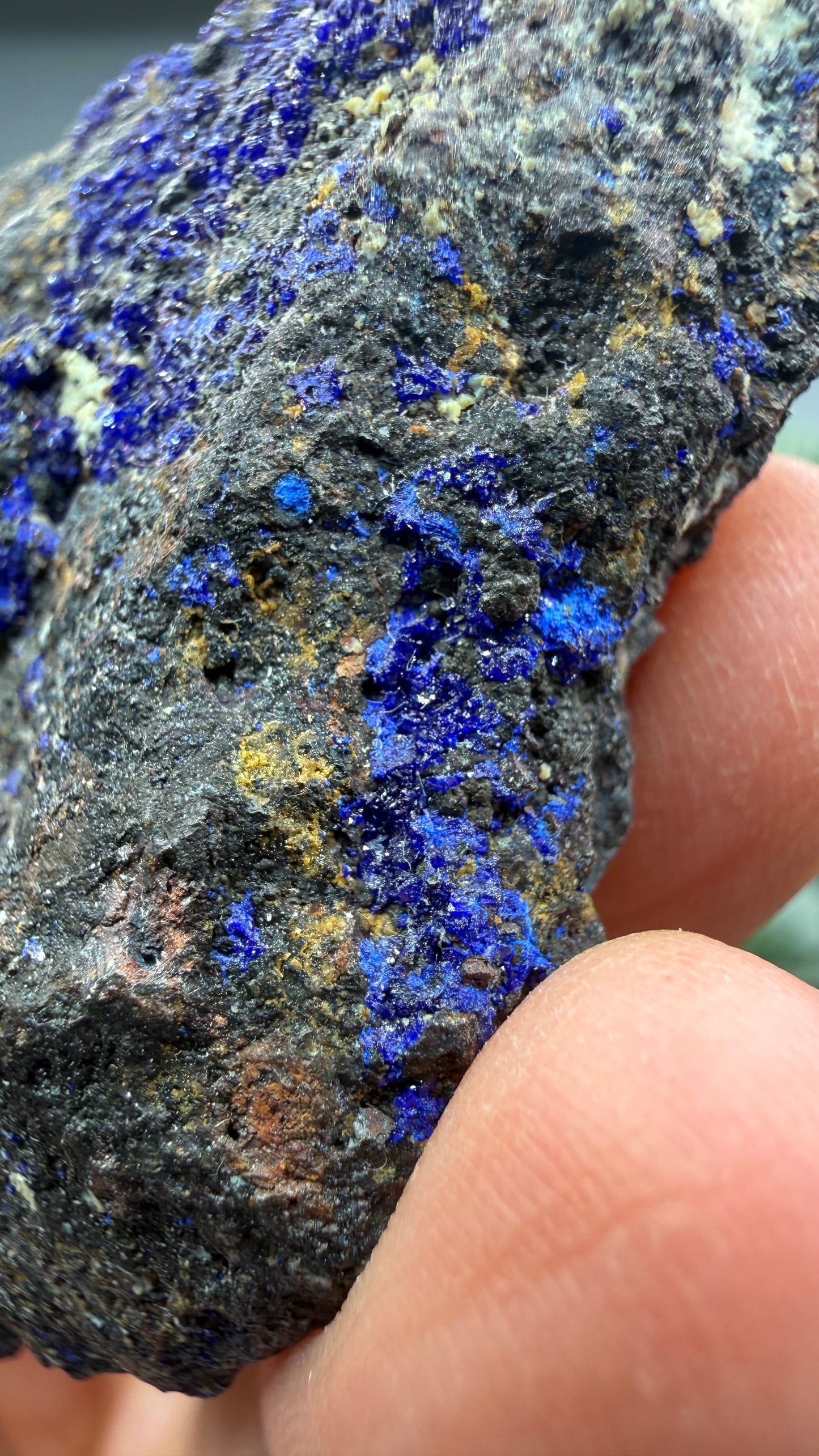 Azurite- Morenci Mine, Morenci, Greenlee County, Arizona, USA