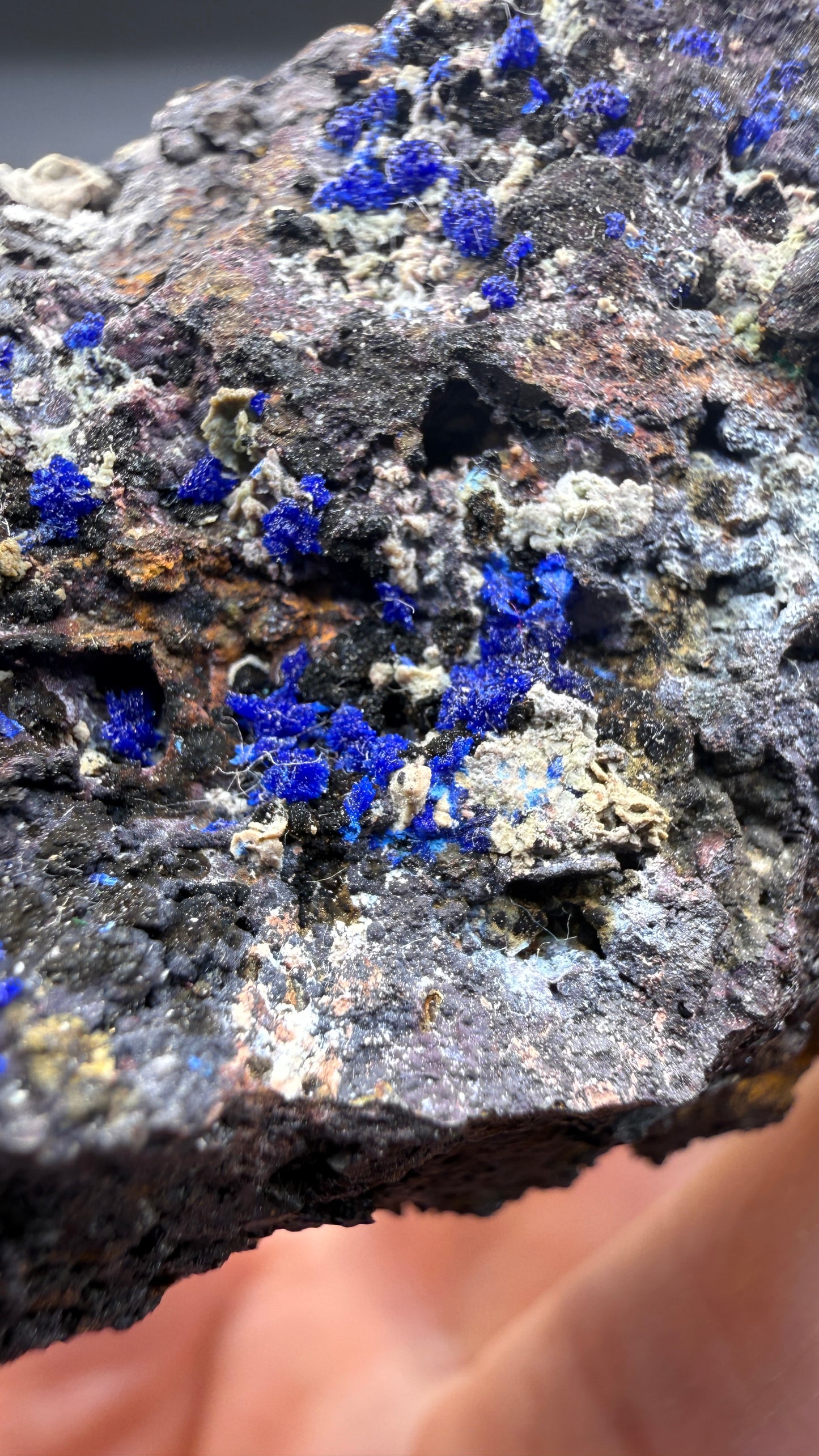 Azurite- Morenci Mine, Morenci, Greenlee County, Arizona, USA