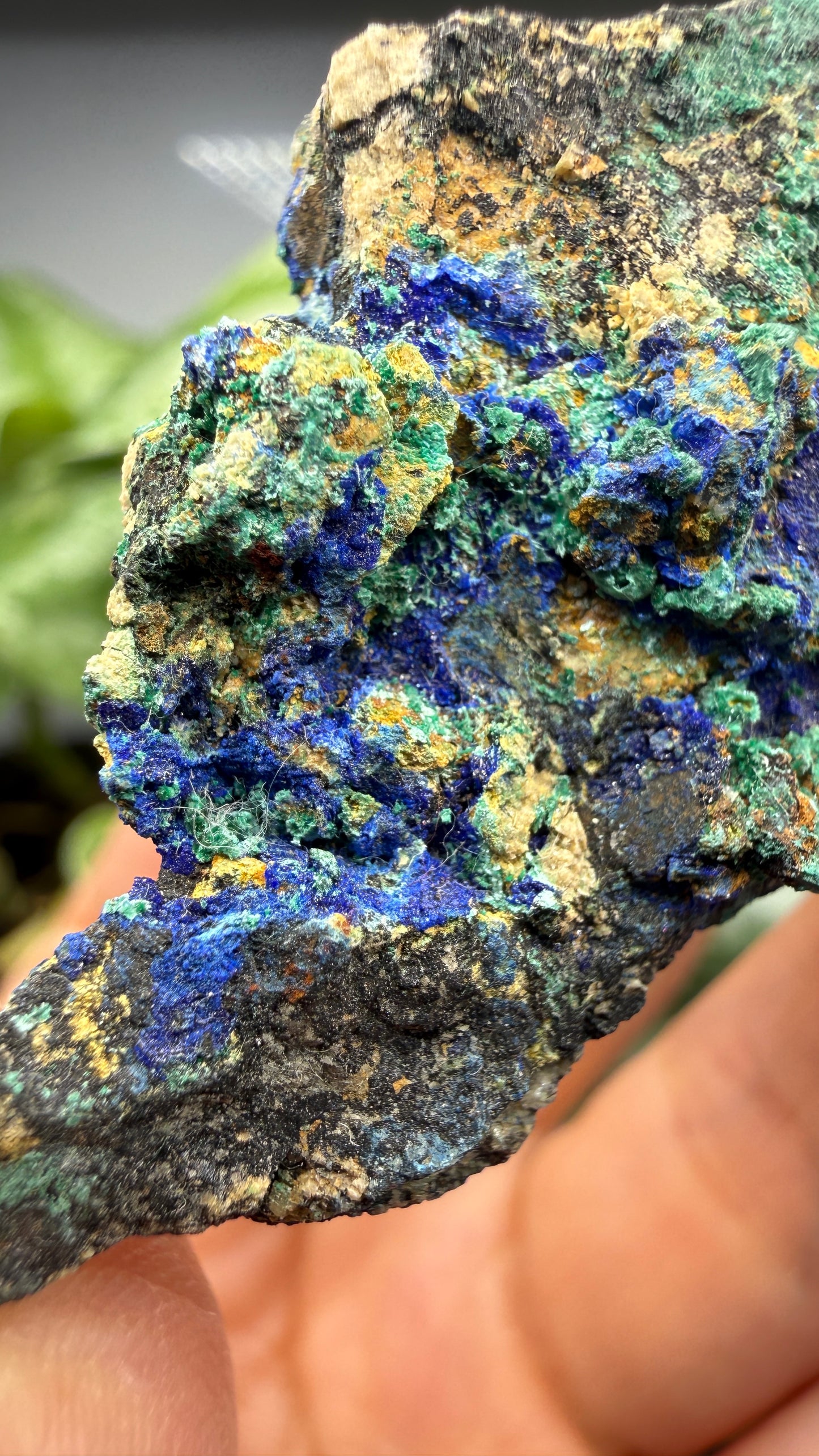 Azurite, Malachite- Morenci Mine, Morenci, Greenlee County, Arizona, USA
