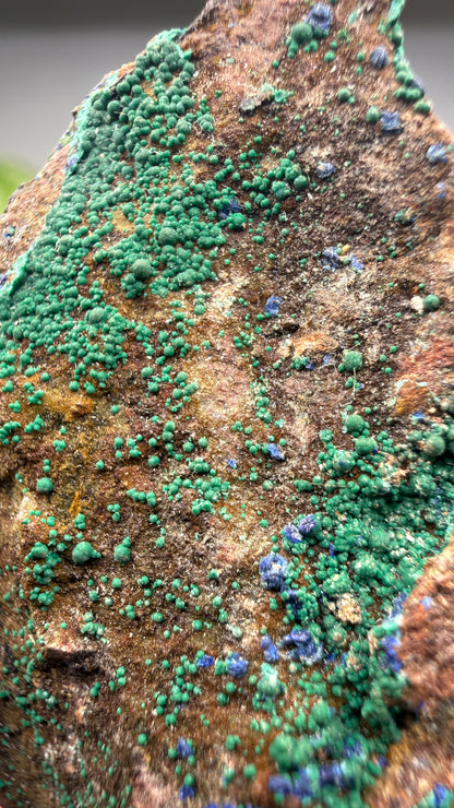 Azurite, Malachite- Morenci Mine, Morenci, Greenlee County, Arizona, USA