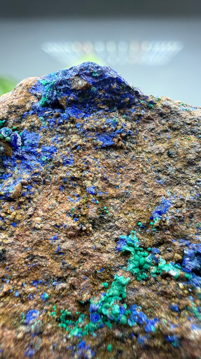 Azurite, Malachite- Morenci Mine, Morenci, Greenlee County, Arizona, USA
