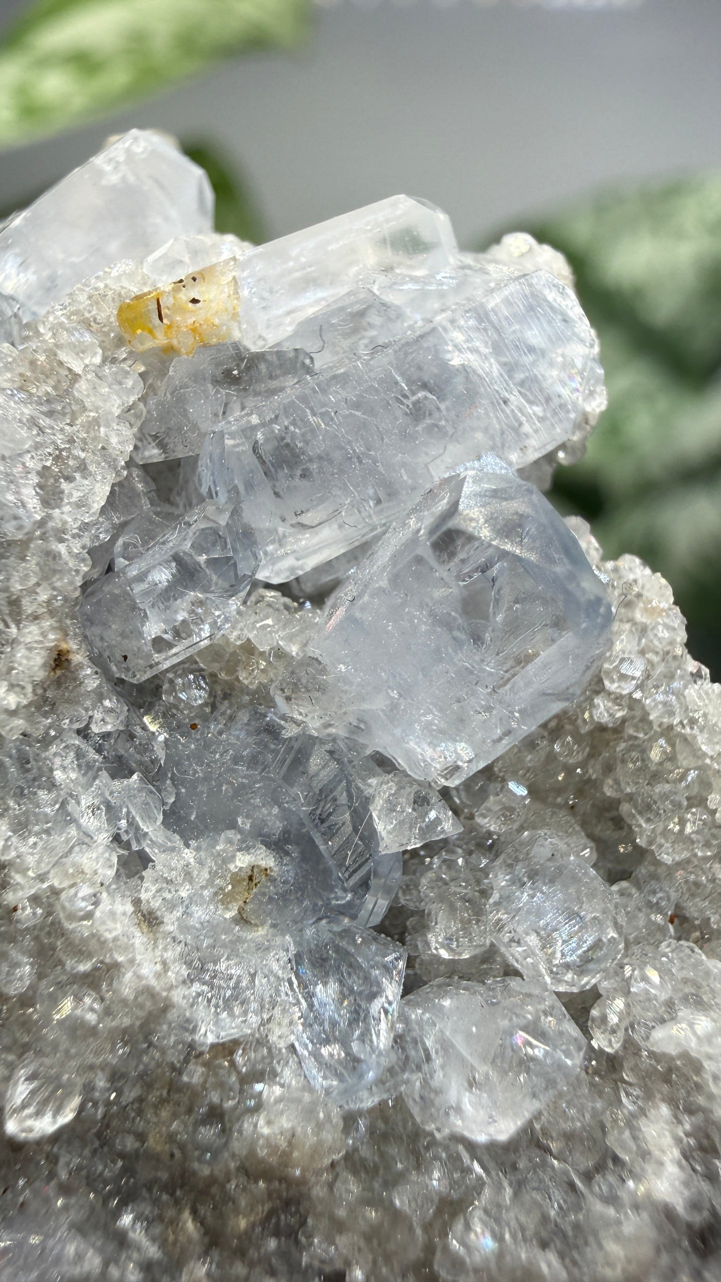 Celestine, Calcite- Meckley's Quarry, Mandata, Northumberland County, Pennsylvania, USA