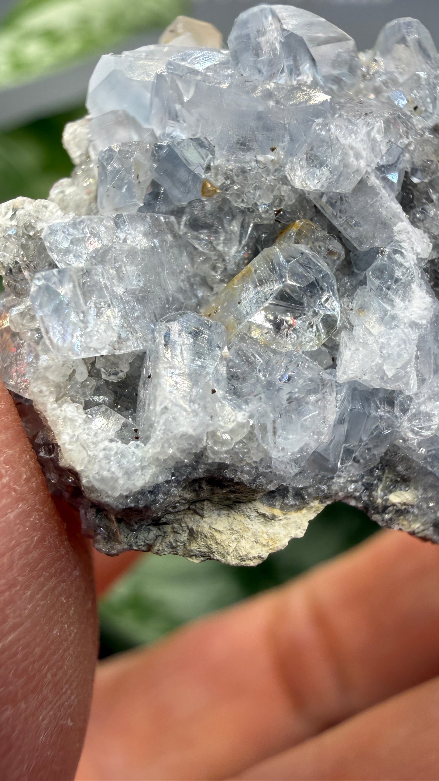 Celestine, Calcite- Meckley's Quarry, Mandata, Northumberland County, Pennsylvania, USA