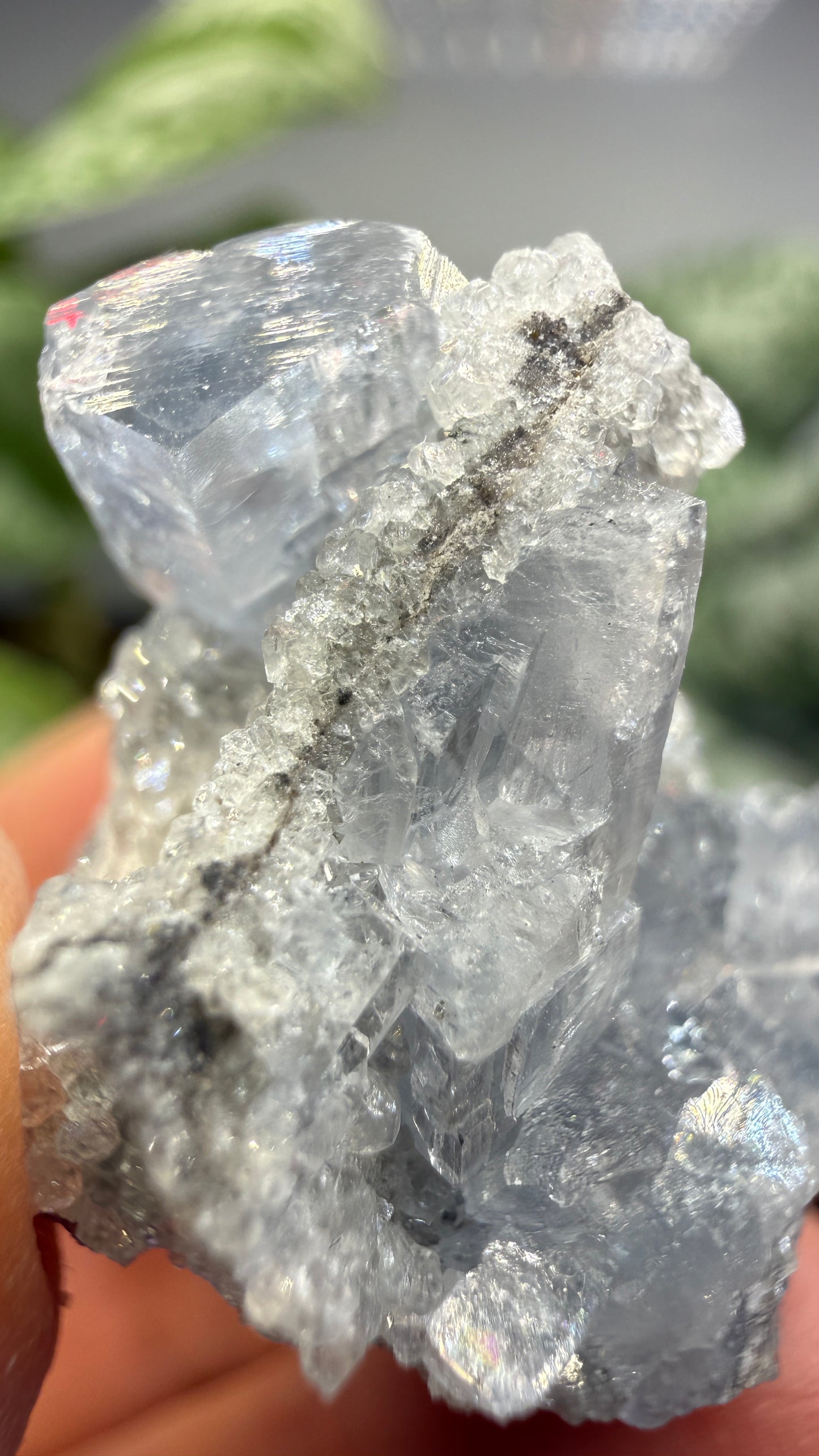 Celestine, Calcite- Meckley's Quarry, Mandata, Northumberland County, Pennsylvania, USA